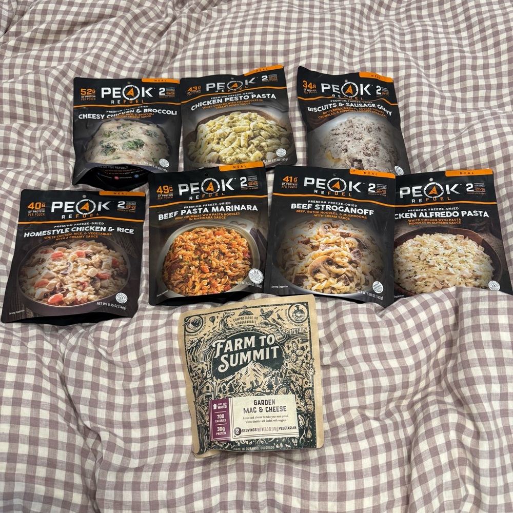 Peak Refuel and Farm to Summit Dehydrated Backpacking Meals Bundle